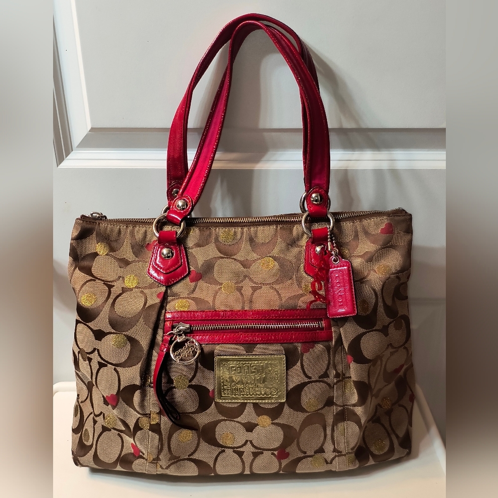 Coach Poppy Signature Glam Tote